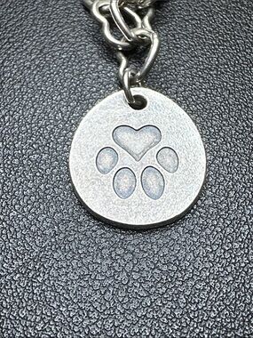 James Avery Heart Paw Pet Tag Sterling Silver Charm